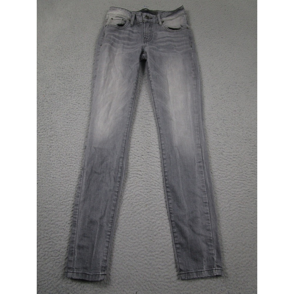 Guess Jeans Womens 25 Gray Power Curvy Mid‎ Rise Pockets Modern
